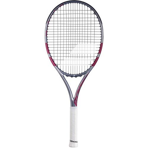 Babolat Boost Aero Strung Tennis Racquet, Grey/Raspberry Pink