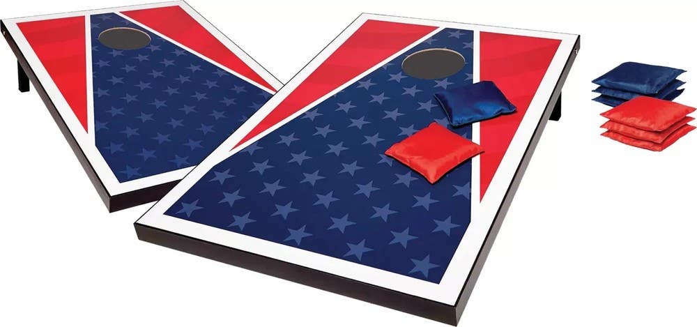 DSG Cornhole Boards Set 2x3 Sturdy MDF Foldable Legs with 12 oz Eight Bags DXS29
