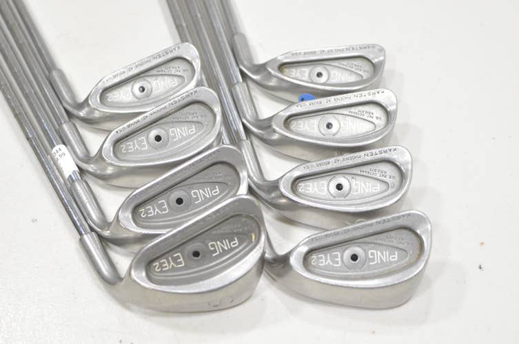 Ping Eye 2 4-W, SW Iron Set Stiff Flex Black Dot Right Steel #227344
