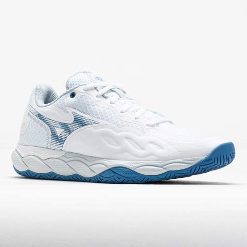 *NIB* WOMEN'S MIZUNO WAVE ENFORCE COURT AC TENNIS SHOES (WHT/PARISIANBLU) SZ 7.5