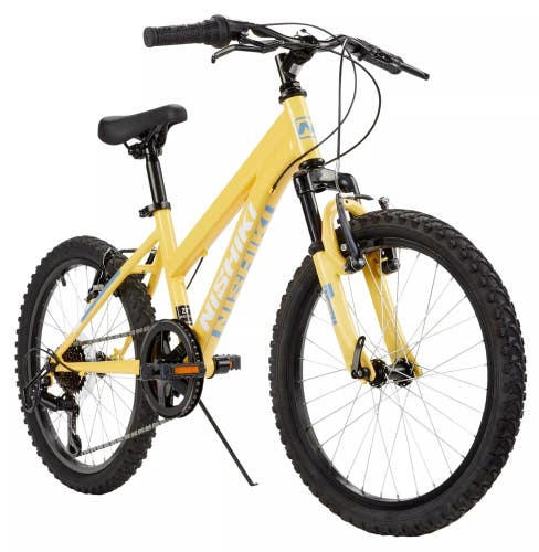 Nishiki Pueblo 1.1 20" Mountain Bike Yellow/Blue Girls 7-Speed Pull Brakes DXS31