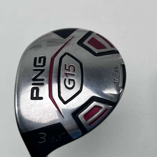 LEFTY Ping G15 3 Fairway Wood 15.5* TFC 149 F Stiff Graphite Mens LH -1/2''