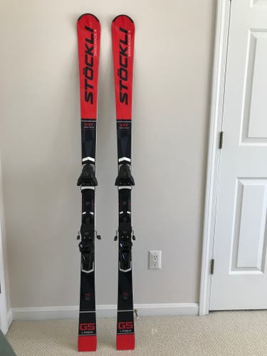 Men's 2021 Racing 170 cm Stockli Laser GS Skis With Bindings Max Din 12 (Used)