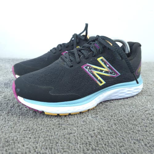 New Balance Fresh Foam 680v7 Womens Size 6.5 Runningg Shoes Black Sneakers Low