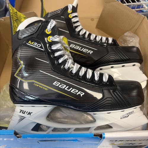 Brand New Senior Adult Size 12 Bauer Supreme M30 Ice Hockey Skates