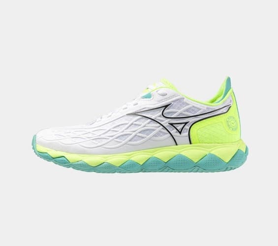 *NIB* WOMEN'S MIZUNO WAVE ENFORCE TOUR AC TENNIS SHOES (WHT/TEAL/LIGTNG) SZ 7.5