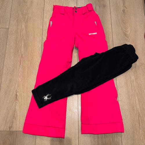 Pink Size 8 Girls Spyder Pants (Used)