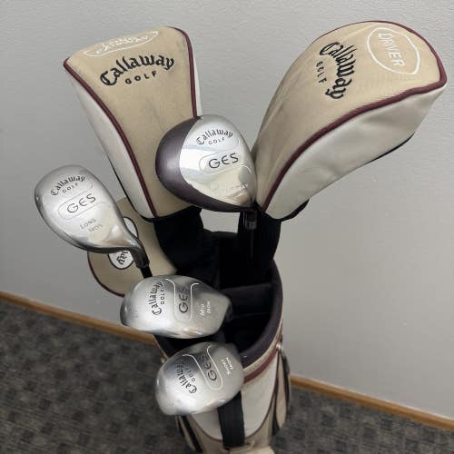Callaway GES Ladies Club Set w/Bag 7 Piece Set Right Hand Women's Flex Graphite