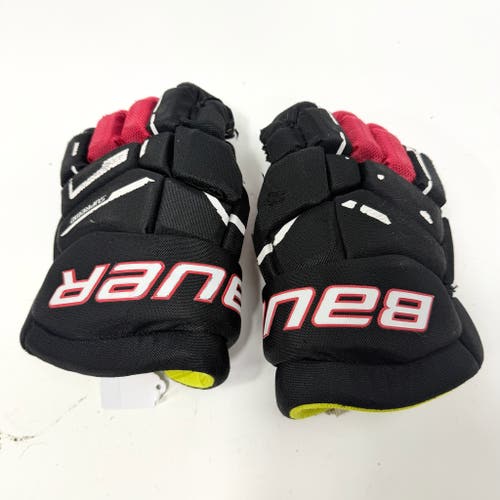 Used Black and Red Bauer Supreme M3 Gloves | 11" | AB404