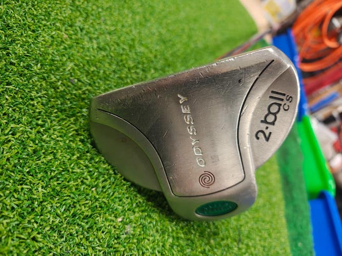 Odyssey White Steel 2-Ball CS Center Shafted 34 Inch Putter