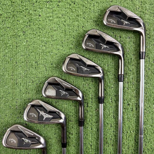 Callaway Apex Pro 19 Smoke Black Iron Set 5-PW Dynamic Gold X100 Extra Stiff X