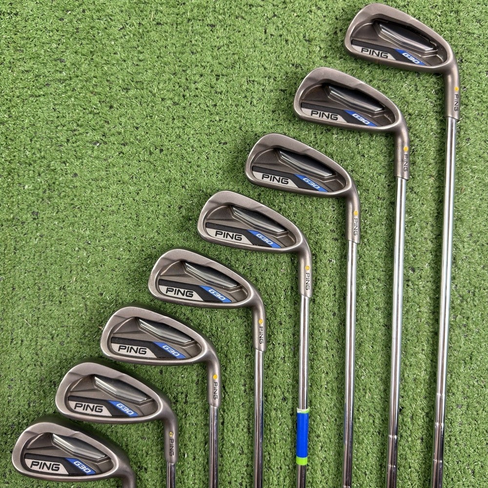 Ping G30 Iron Set 4-PW UW Yellow Dot CFS Distance Regular Flex