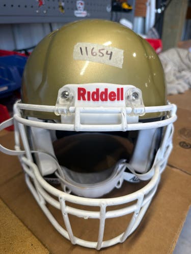 USED RIDDELL SPEED ADULT HELMET - LARGE - VEGAS GOLD