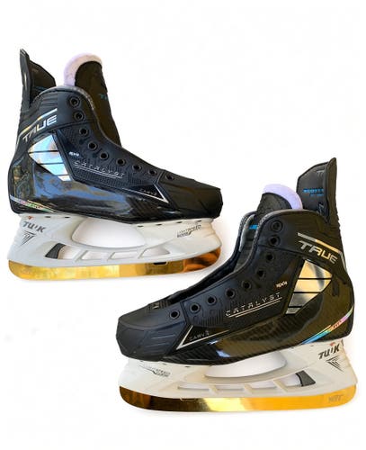 True Catalyst 9X4 Skates 7.5R with Gold Bladetech Steel & Upgrades *READ DESCRIPTION*
