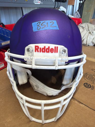 USED RIDDELL SPEED ICON ADULT HELMET - LARGE - FLAT METALLIC PURPLE