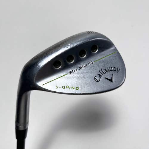 LEFTY Callaway MD3 Milled Chrome Sand Wedge SW 56* 10 S Fujikura 85ST 85g LH