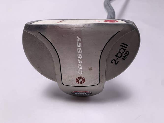 Odyssey White Hot 2-Ball Mid Putter 41" Mens RH - NEW 17" Long Grip