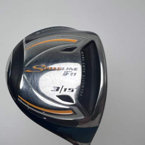 Adams Speedline F11 Stainless Steel 3 Fairway 15* Aldila Voodoo RVS7 Stiff RH