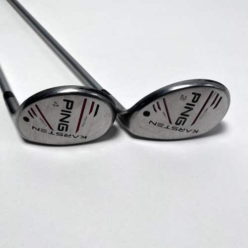 Ping Karsten 2014 3 & 4 Hybrid Set 19* | 22* KS 401 Regular Graphite Mens RH