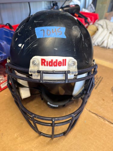 USED RIDDELL SPEED ICON ADULT HELMET - LARGE - FLAT BLACK