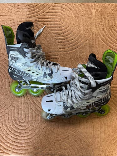 Senior Mission Inhaler WM02 Inline Skates Wide Width Size 8.5 (Used)
