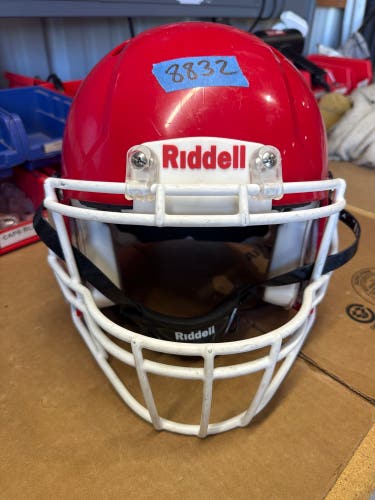 USED RIDDELL SPEED ICON ADULT HELMET - MEDIUM - SCARLET