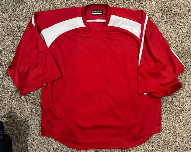 Red Goalie Cut Adult Unisex  Jersey (Used)