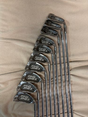 Men's Ping Zing 2 Right Handed Iron Set Uniflex 10 Pieces (Used)
