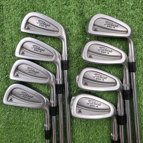 Titleist DCI 990B Blade Iron Set 3-PW Dynamic Gold S300 Stiff Flex Steel +1.5"