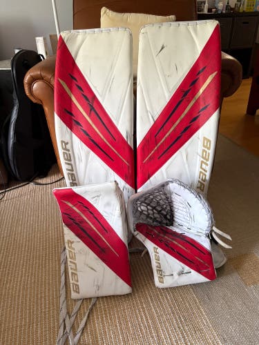 Spencer Knight Pro Stock 35" Bauer Mach Goalie Full Set