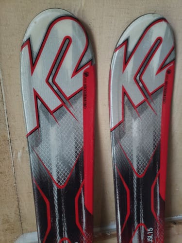 136 JR. Skis K2 AMP JSL 15w/MARKER MOD 4.5 BINDINGS *USED* CLEANED*READY TO USE