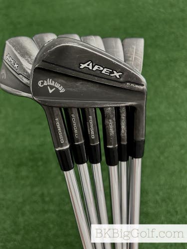 Callaway Apex Ti Fusion Black Smoke Forged Iron Set 4-P / KBS $-Taper 120 Stiff