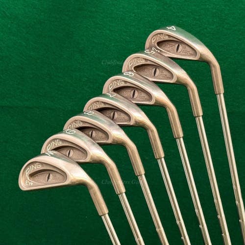 Ping Eye Black Dot 1978 "Cat Eye" 4-PW Iron Set Karsten ZZ-Lite Steel Stiff