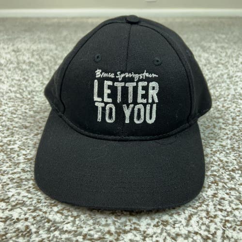 Bruce Springsteen Letter To You Hat Cap Snap Back Mens One Size Black Twill Band