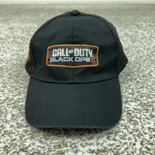 Call Of Duty Black Ops 6 Hat Cap Strap Back Mens One Size Black Video Game Logo