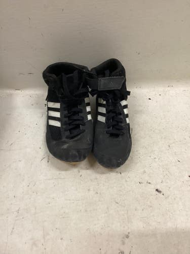 Used Adidas Wrestling Shoes Black Junior 04.5 11725-S000509252