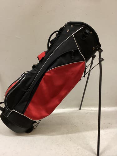 Used RJ Sports RAMBLER X Mens Stand Bag Black And Red 11725-S000509285