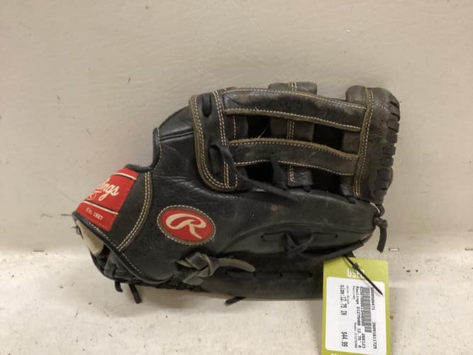 Used Rawlings D1275HBB BB/SB Glove RH Throw Black 12 3/4" 11725-S000509471