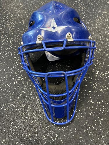 Used All Star Catchers Helmet w/Mask Royal Blue MD 11849-S000044337