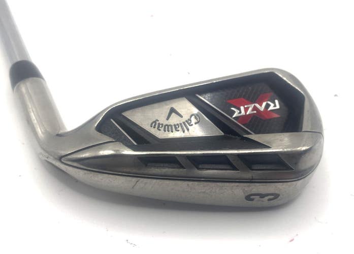 Callaway Razr X 3 Iron Uniflex Steel Shaft MultiCompound Grip *RARE*