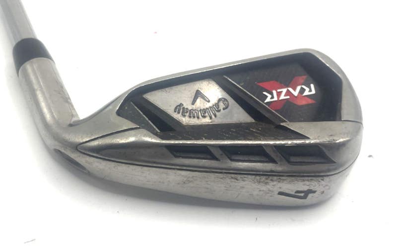 Callaway Razr X 4 Iron Uniflex Steel Shaft MultiCompound Grip *Nice*