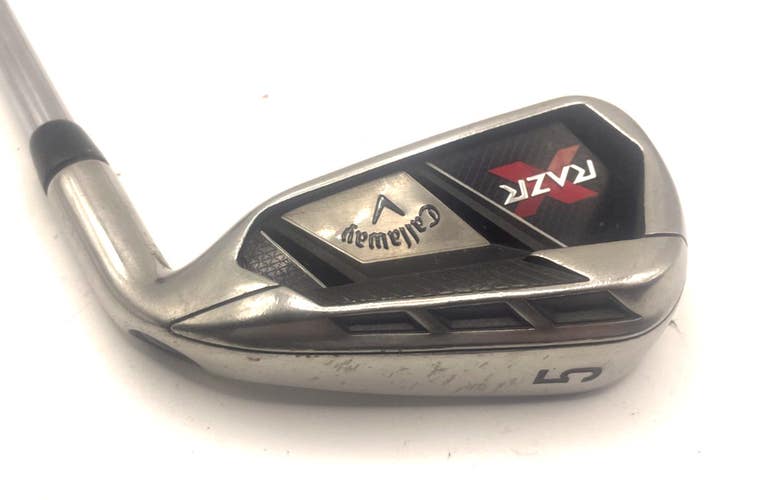 Callaway Razr X 5 Iron Uniflex Steel Shaft Golf Pride CP2 Grip *Nice*