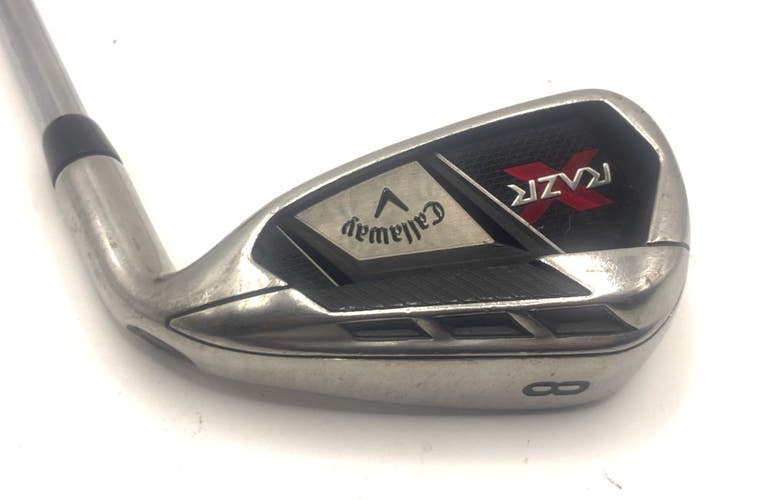 Callaway Razr X 8 Iron Uniflex Steel Shaft Golf Pride CP2 Grip *Nice*