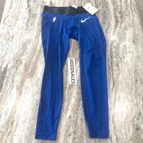 Nike Pro NBA Team Issued 3/4 Compression Tights Blue DN1548-495 Men’s Sz M

New With Tags