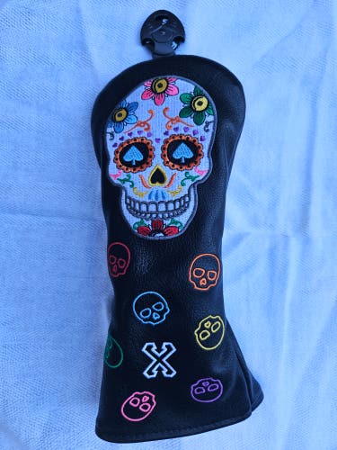 Hybrid Golf Head Covers - Embroidered - Dia de Los Muertos Head Cover (New)