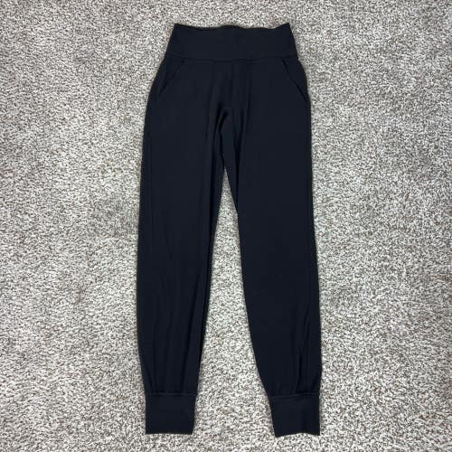 Lululemon Jogger Womens 4 Black Yoga Nulu Align High Rise Pockets Workout Gym