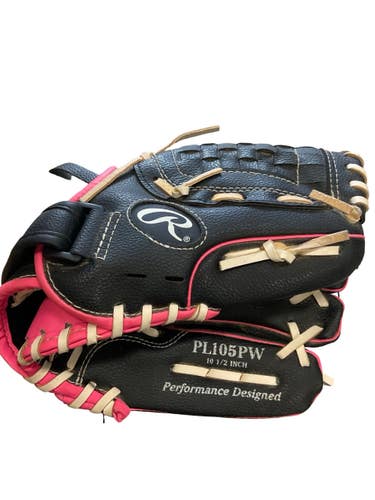 Used Rawlings PLAYERS SERIES BB/SB Glove T-ball Black 10 1/2" 11859-S000033966