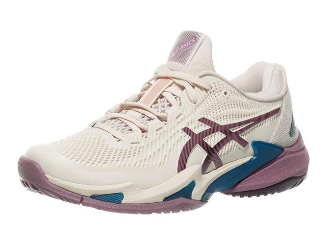 *NIB* WOMEN'S ASICS COURT FF 3 TENNIS SHOES (SOFT OAT / DUSTY MAUVE) SZ 8
