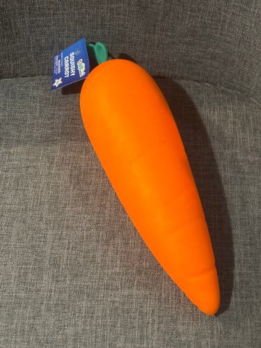 Squishy Carrot Squeezy Fidget Toy Orange New with Tags