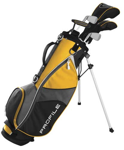 Wilson Profile JGI Junior Complete Set (6pc, Med, Yellow CARRY BAG, LEFT) NSW
